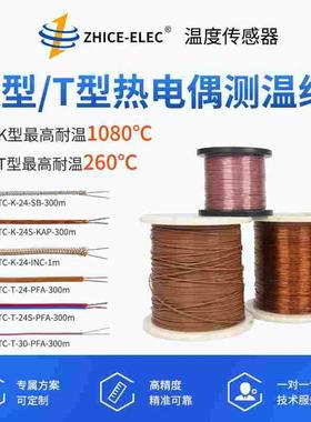 ZHICE-ELEC/智测电子热电偶k型T型温度测温线传感线可定制米数