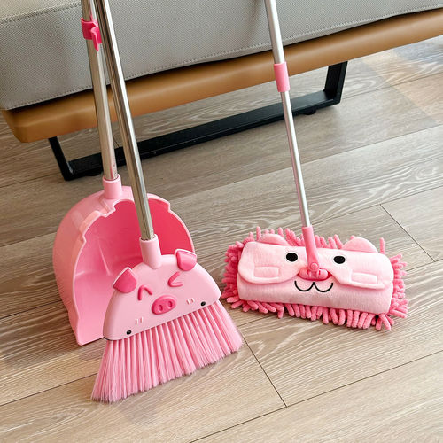 儿童扫把簸箕套装幼儿园宝宝专用拖把打扫卫生扫帚小号过家家玩具