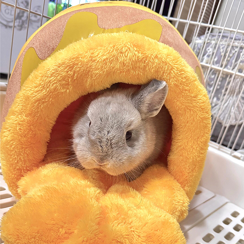 兔子窝保暖棉窝仓鼠过冬窝荷兰猪豚鼠花枝鼠金丝熊加棉加厚大空间