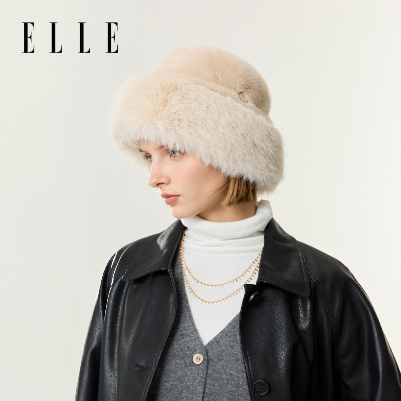 ELLE保暖护耳帽盆帽秋冬季