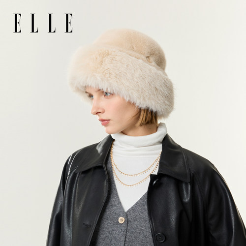 ELLE保暖护耳帽盆帽秋冬季