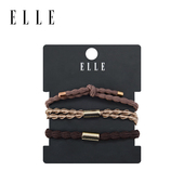 ELLE高弹力细发圈女扎马尾橡皮筋头绳发绳头饰发饰不勒发送礼礼盒