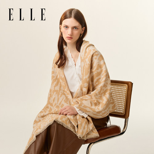 ELLE围巾披肩提花女士夏季