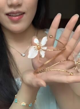 花朵臂环可调节大小夏季