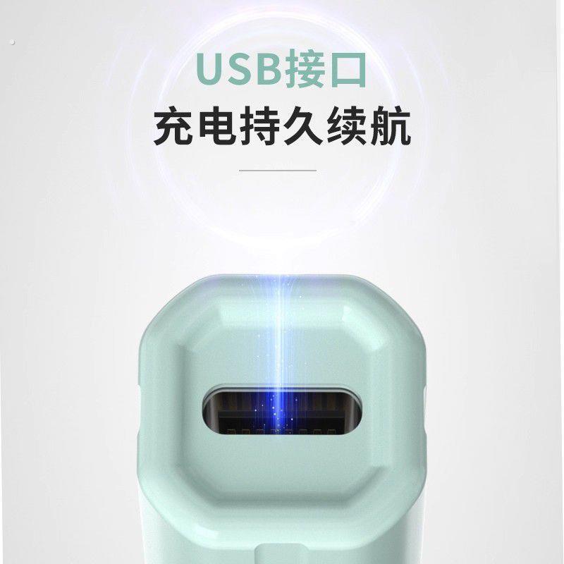 手持美甲一字灯美甲烤灯便携式蓄电款红光速干迷你光疗机甲片烤灯
