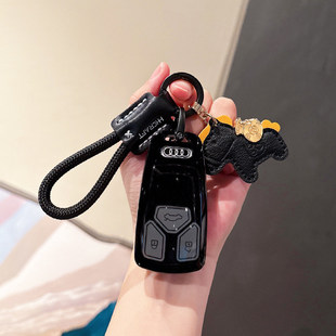 Q2L钥匙保护套 小马挂件适用于奥迪A4L钥匙套汽车A5高级A6L