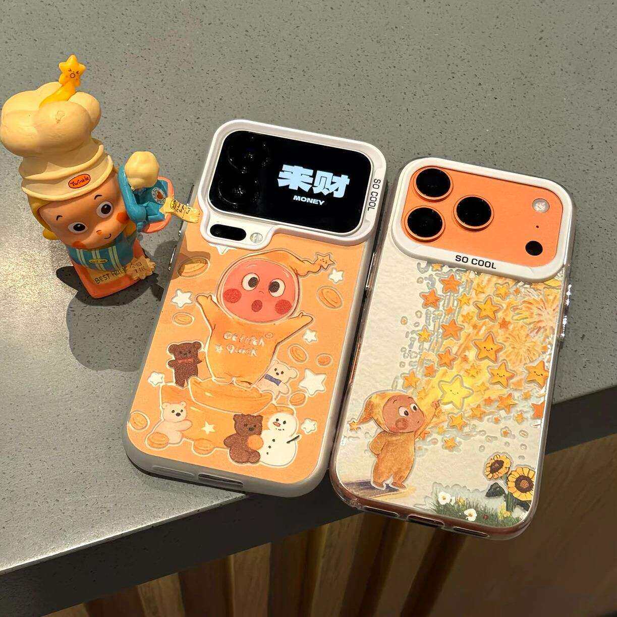 元宝星星人适用苹果17手机壳可爱卡通日韩全包防摔防护17promax新款巨好看苹果手机壳