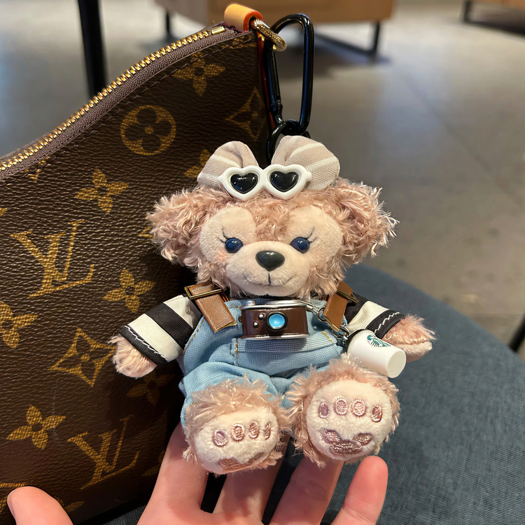 雪莉玫包包挂件可爱毛绒挂饰玩偶