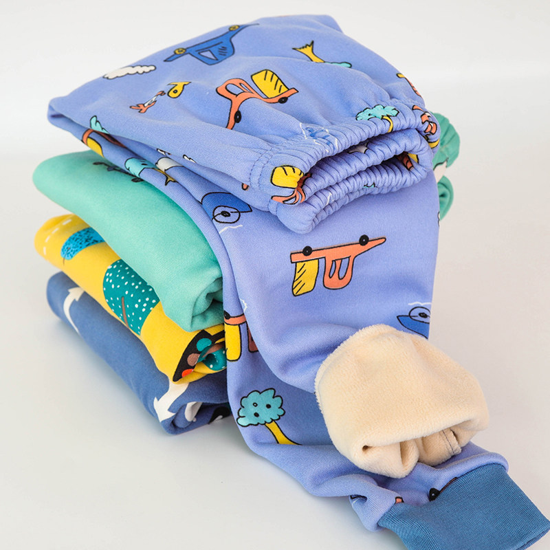 百咘噜一体绒保暖裤加绒加厚秋裤