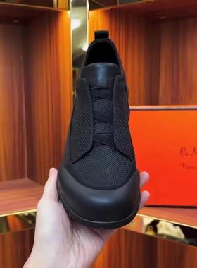 A22501-1新品男士科技布休闲户外舒适男鞋高级感时尚休闲高品质酷