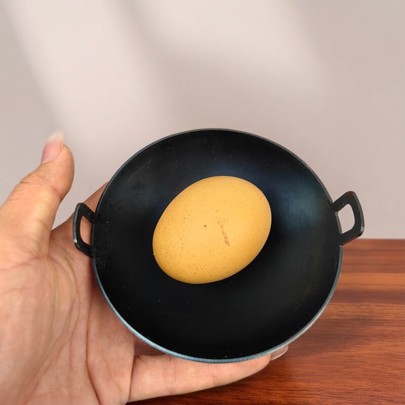 网红迷你儿童厨房小铁锅双耳炒茶过家家玩具