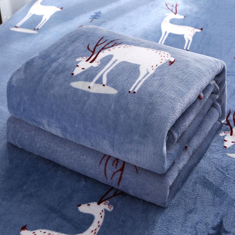 法兰绒毯珊瑚绒毛毯绒床单盖毯四季通用多尺寸单双人学生宿舍床单