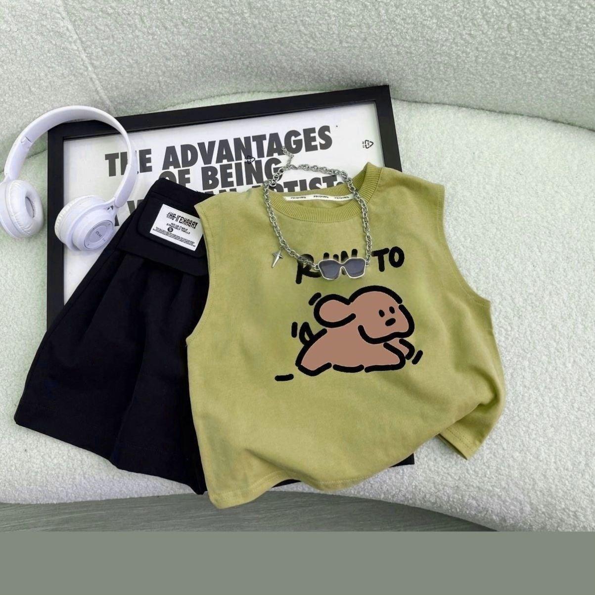 40cm娃上衣40cm娃用品40厘米娃配饰夏背心坐姿娃娃换装