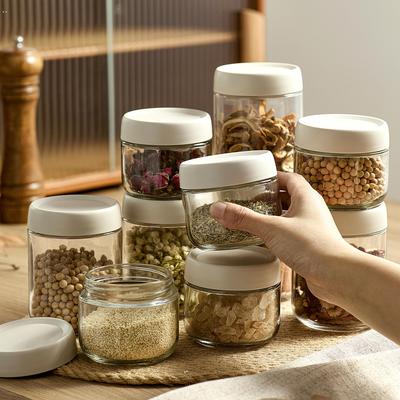 玻璃密封罐食品级厨房陈皮茶叶五谷杂粮香料收纳盒分装瓶储物罐子