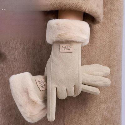 触屏骑行手套冬天加绒加厚保暖女士户外电动车男御寒骑车防风冬季