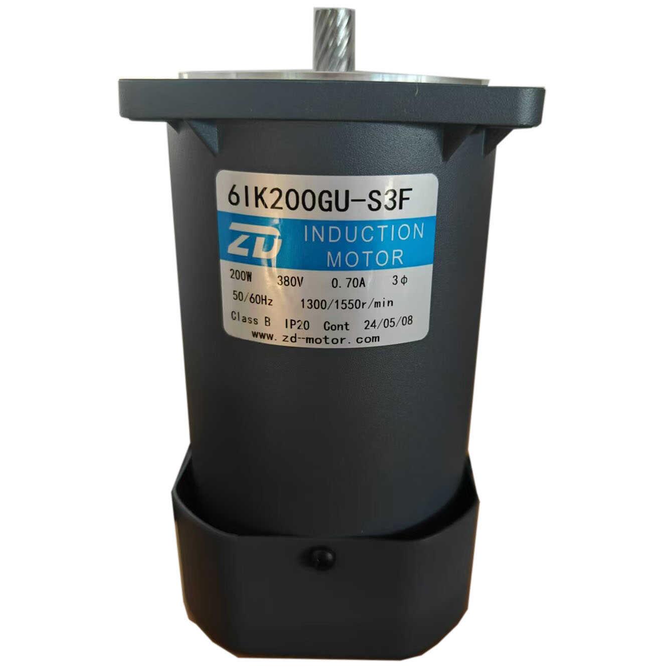 中大交流三相380V电机马达 140W 200W 61K140GU-S3F/61K200GU-S3F