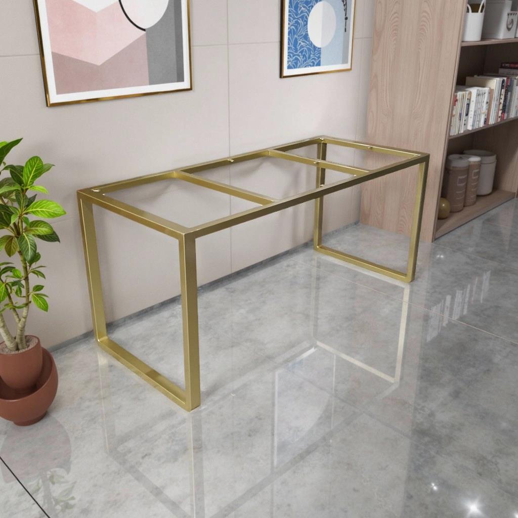 铁艺桌腿支架岩板桌架底座餐桌腿铁架架子书桌桌子腿金属桌脚定制