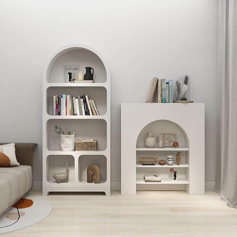 北欧ins风客厅壁炉柜装饰黑色玄关柜网红置物展示柜摄影背景道具