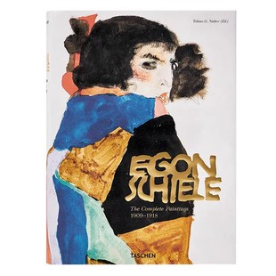 Complete 1918 Egon 埃贡席勒画作收录 TASCHEN出版 艺术画册 Schiele 大开本 1908 现货 Paintings