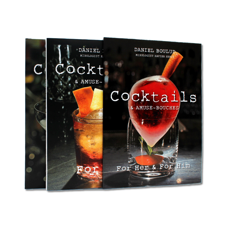 现货 Daniel Boulud Cocktails 丹尼尔·布鲁鸡尾酒 盒装两册 for Him and for Her 为他和她 复杂的饮料食谱 经典鸡尾酒饮料食谱
