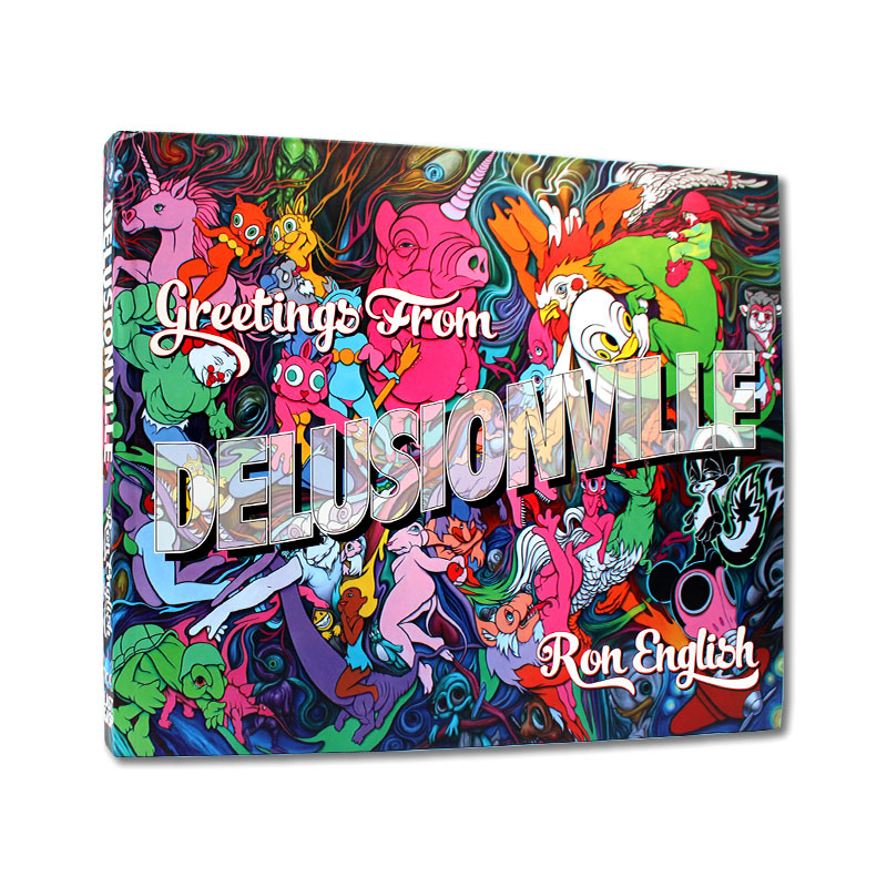 现货 Greetings from Delusionville 幻镇 超现实主义幻想画册 摇滚歌剧画册 大开长条本 英文原版