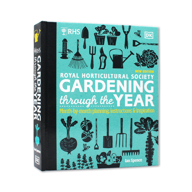 现货 DK百科 Gardening through the Year 全年园艺 植物花草树木培植百科全书 四季花园植物园艺手册 英文原版