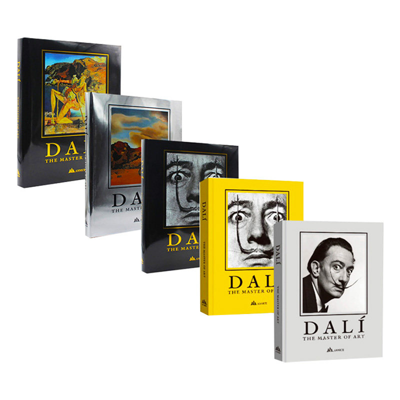 现货 大开本烫边 Dali The Master of Art 艺术大师达利作品珍藏版全集 超现实主义艺术画册 咖啡金/黑/银封面 封面随机发一
