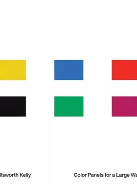 现货 Ellsworth Kelly: Color Panels for a Large Wall 埃尔斯沃斯·凯利作品 墙上的彩色嵌板画 英文原版