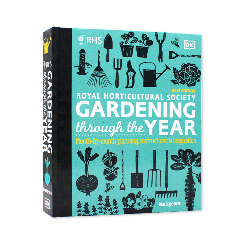 现货 DK百科 Gardening through the Year 全年园艺 植物花草树木培植百科全书 四季花园植物园艺手册 英文原版