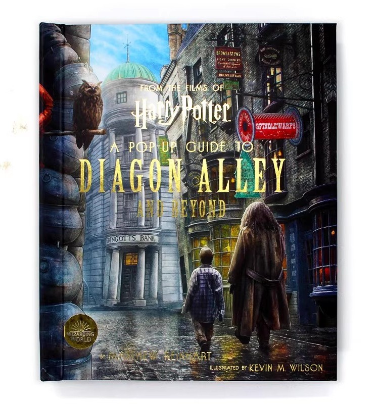 现货 Harry Potter:A Pop Up Guide to Diagon Alley 哈利波特 对角巷 立体书 英文精装 马修莱因哈特 电影周边收藏场景 原版