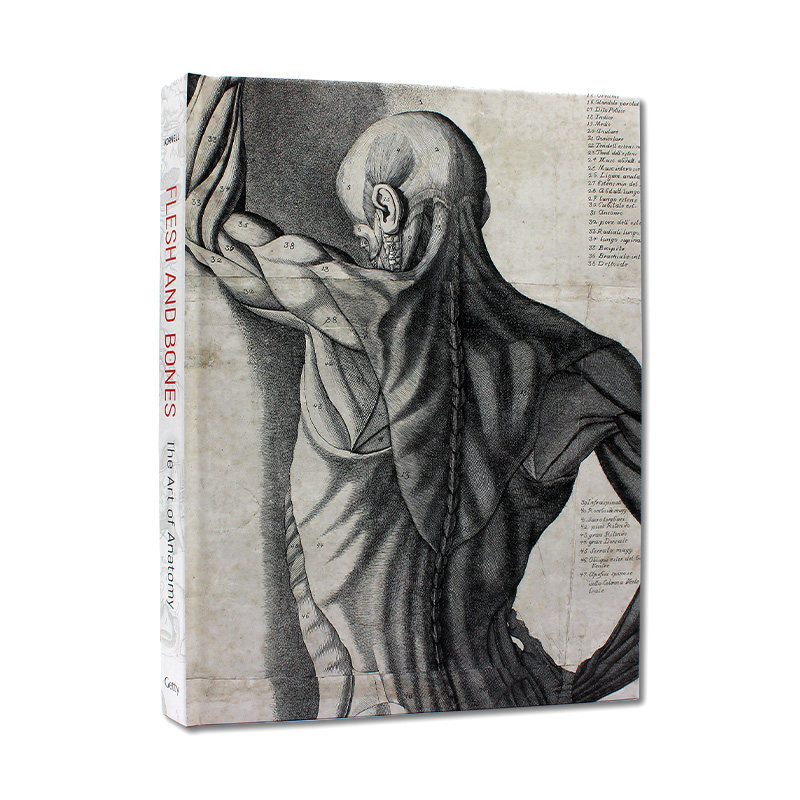 现货 Flesh and Bones: The Art of Anatomy 肉与骨 解剖学艺术 人体内部结构工作形式解析 3D立体画册 16世纪到21世纪 英文原版