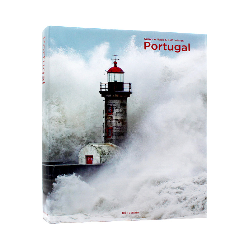 现货 Portugal 葡萄牙 裂缝的悬崖 迷人的海湾 奇异的岩石地貌 宽阔的沙滩 北面是著名的葡萄酒之乡 进口原版 多语种 精装