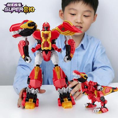 .钶龙战记变形机器人机甲玩具儿童男孩柯珂礼物冰炎龙恐龙克隆柯