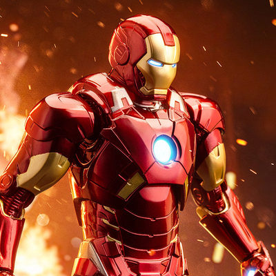 中动钢铁侠MK9手办关节可