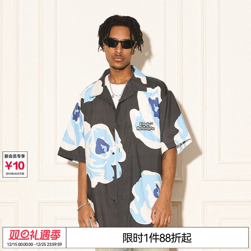 EMPTYREFERENCE短袖潮衬衫