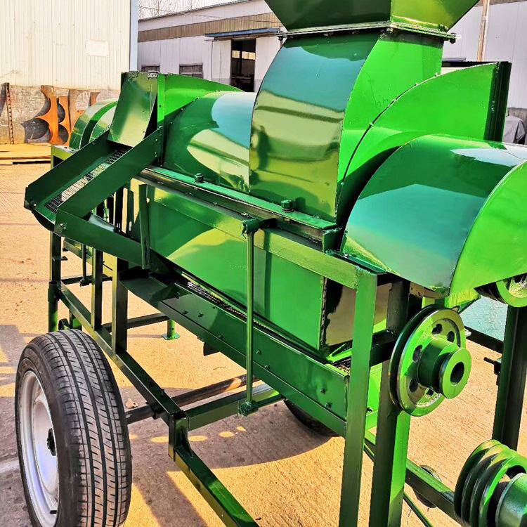 厂家直发 水稻谷子小麦脱粒机 柴油机带动新型脱粒机