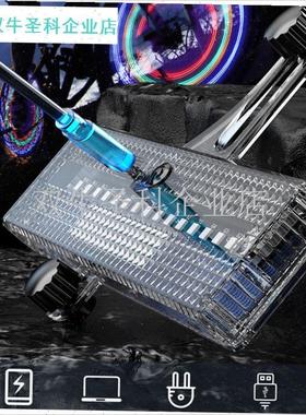 新款自行车辐条太阳能LEDx无线风火轮儿童感应震动车轮七彩装通.