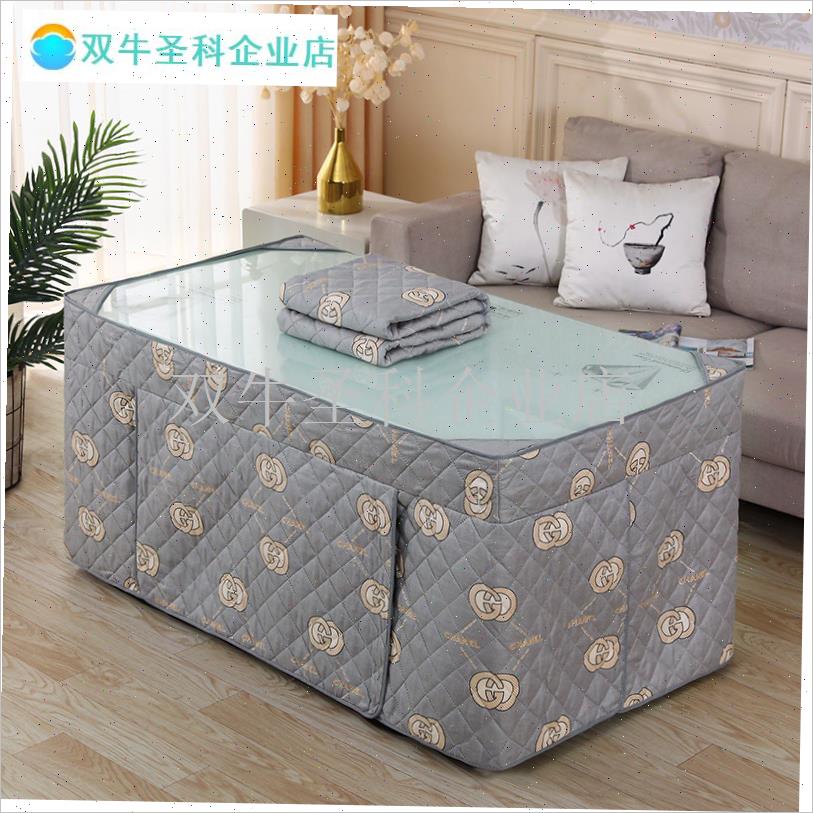 套烤火被套加厚长方形桌罩火锅桌布冬x季取暖神器茶几罩布烤火罩.