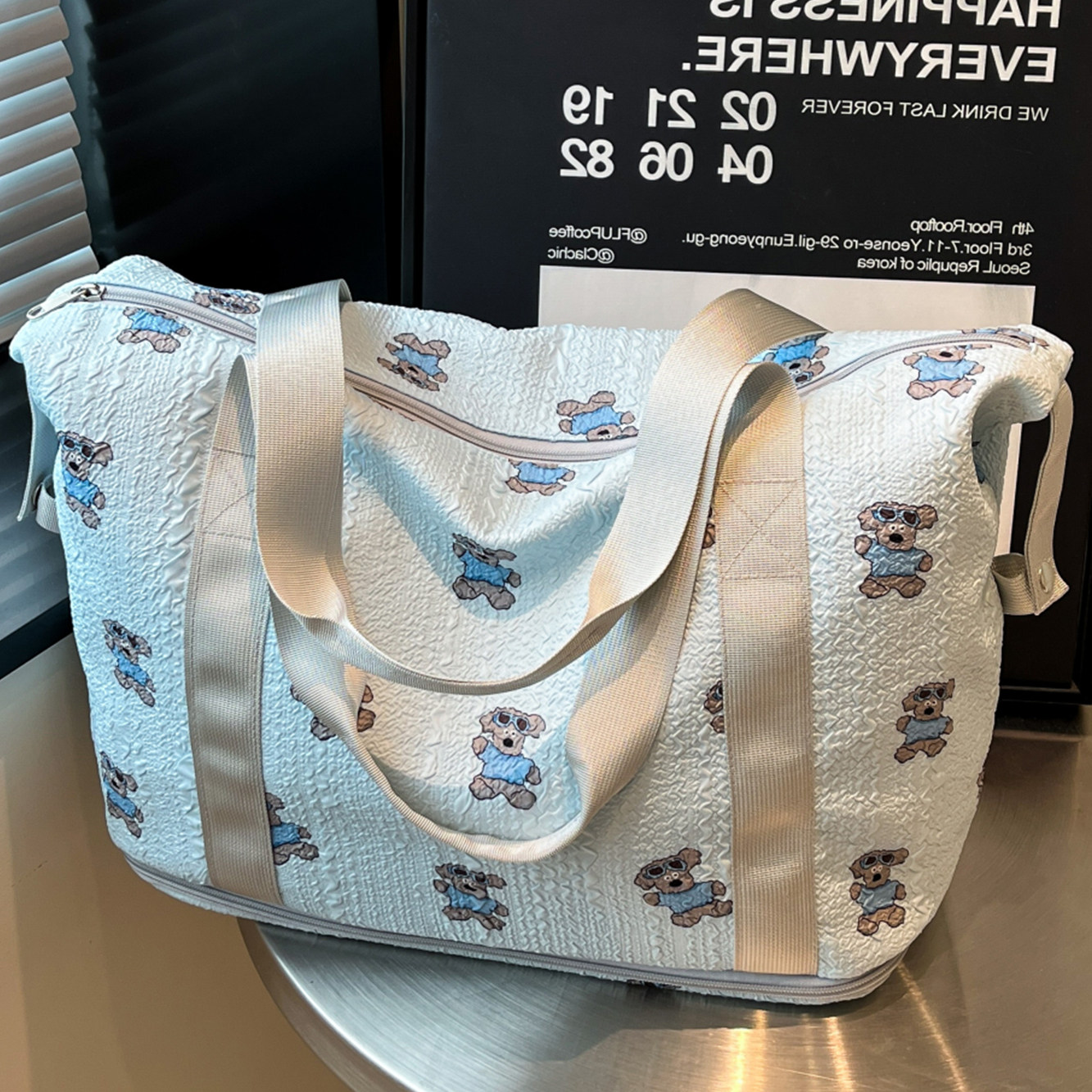 卡通可爱旅行袋女大容量手提轻便短途出差行李包便携衣物收纳包,箱包皮具/热销女包/男包,旅行袋,淘宝优惠券,粉丝福利购,淘宝优惠卷