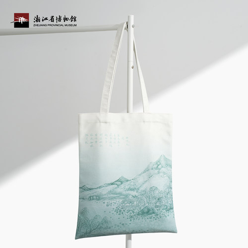【浙江省博物馆】西湖十景文创单肩包手提包袋断桥残雪花港观鱼