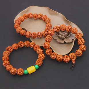 小金刚尼泊尔菩提菩提子蜂王手串爆肉手链原籽文玩佛珠手链