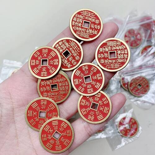 朱砂山鬼花钱吊坠手工项
