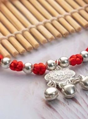 中国风长命锁手链端午节