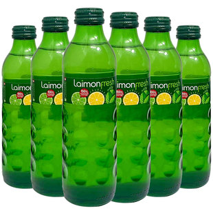 瓶果味碳酸飲料 俄羅斯laimonfresh檸檬青檸薄荷味汽水250ml