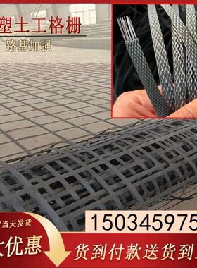 钢塑土工格栅双向gsz80KN 玻纤格栅沥青路面gsgs路基加筋塑料单向