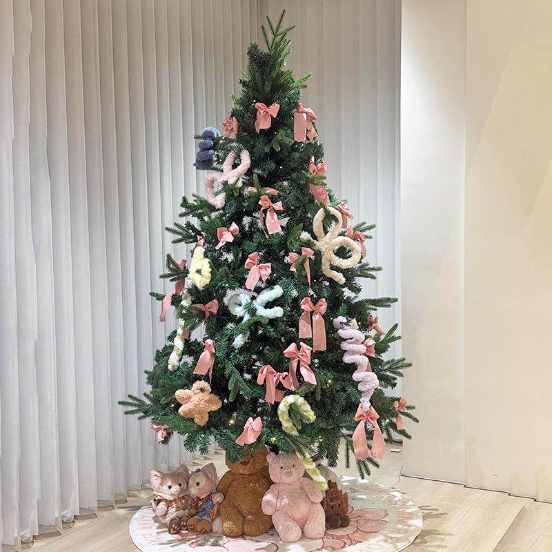 圣诞树挂件扭扭棒装饰手工diy材料包毛绒条加密圣诞节氛围感布置