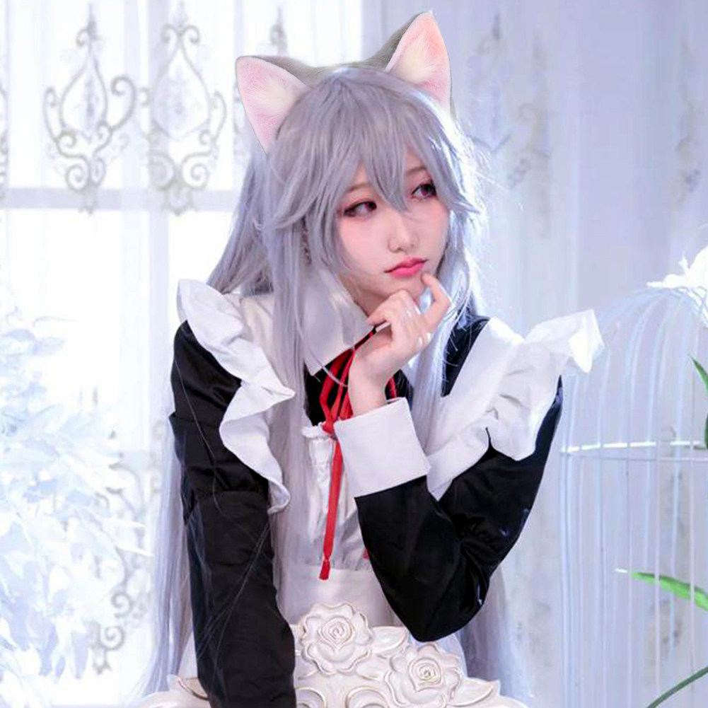 手作仿真FKEY兽耳cosplay菲奇子猫耳发夹洛丽塔kc边夹猫娘头饰