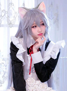 手作仿真FKEY兽耳cosplay菲奇子猫耳发夹洛丽塔kc边夹猫娘头饰