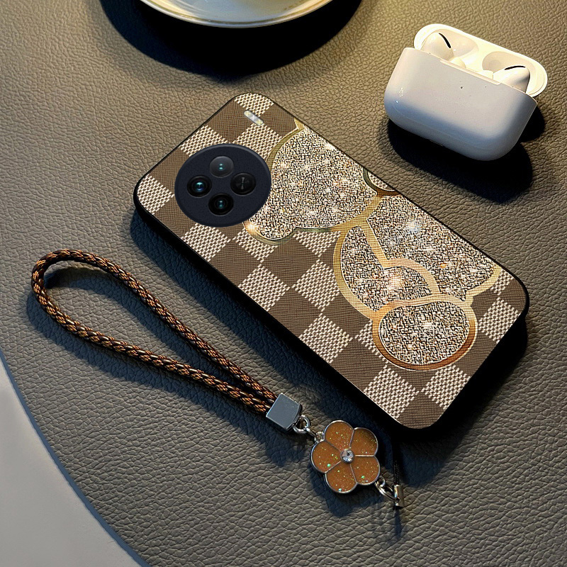 适用布纹vivox90手机壳卡通