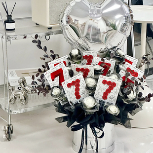 暴富花diy材料花艺包装盒创意抱抱桶花束生日礼物情人节送女朋友